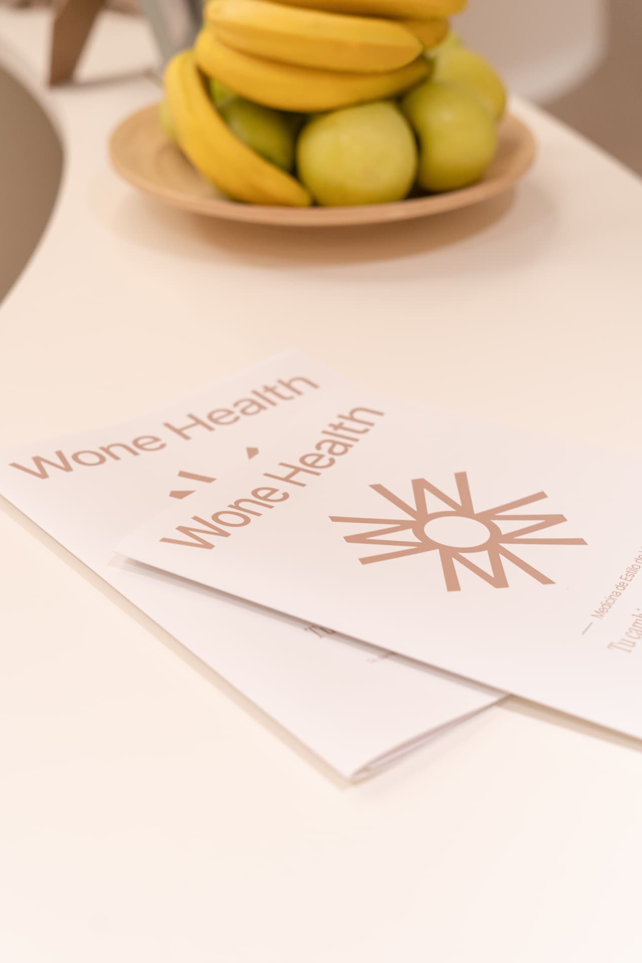 Materiales impresos de Wone Health sobre Medicina de Estilo de Vida